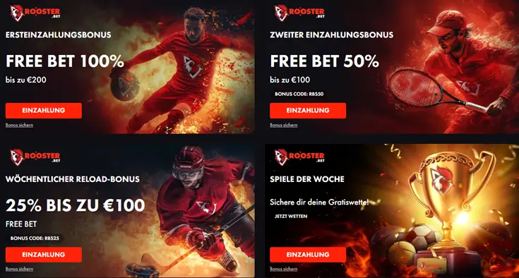 Roosterbet Aktionen
