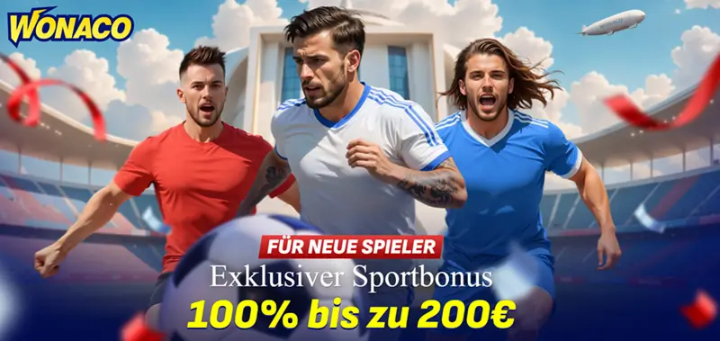 Willkommensbonus beim Sportwettenanbieter Wonaco