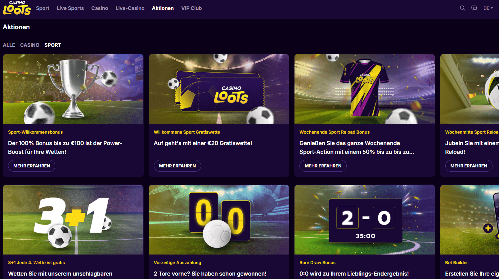 Bonusangebote bei CasinoLoots