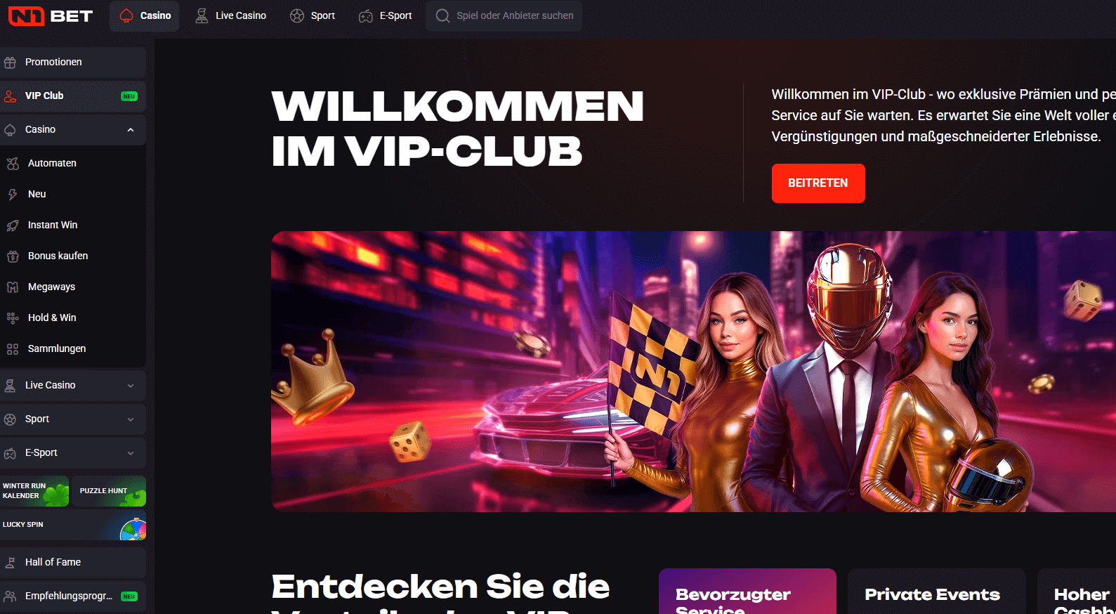 VIP-Programm bei bei N1Bet