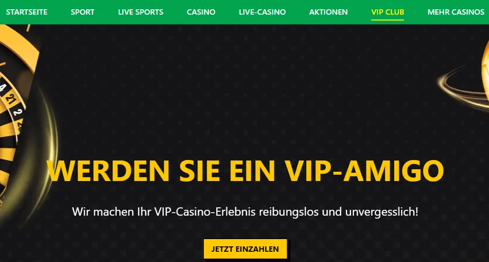 VIP Programm bei BetsAmigo