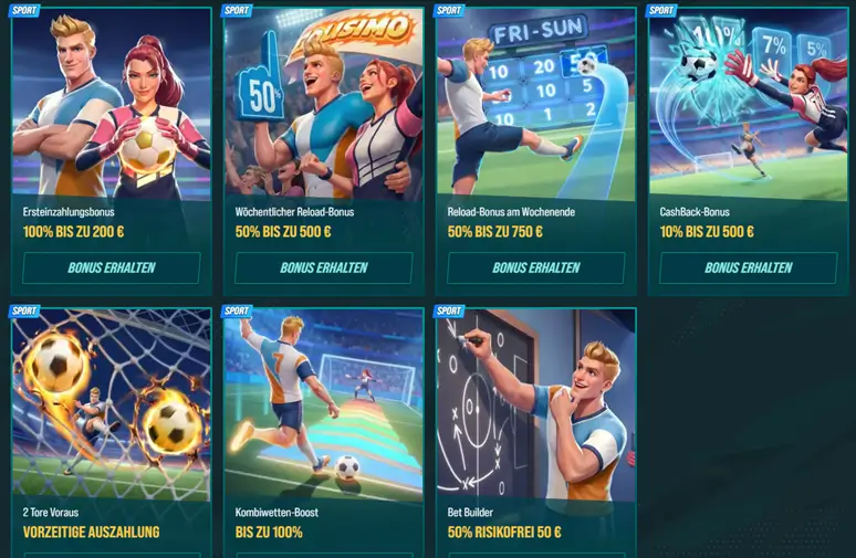 Bonusaktionen bei Golisimo