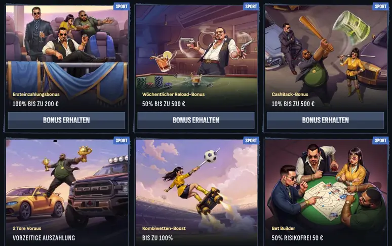 Bonusaktionen im Mafia Casino