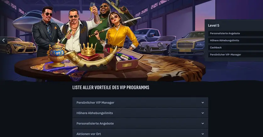 VIP-Programm im MafiaCasino