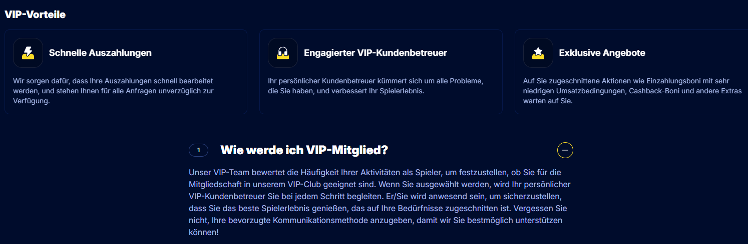 VIP-Programm des Sportwettenanbieters FiestaSlots