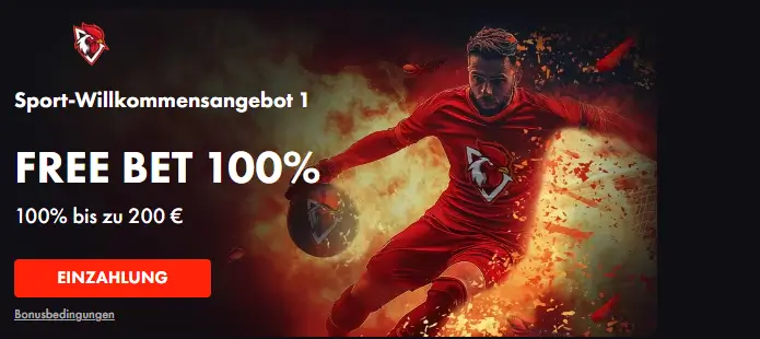 Sport Willkommensangebot bei RoosterBet