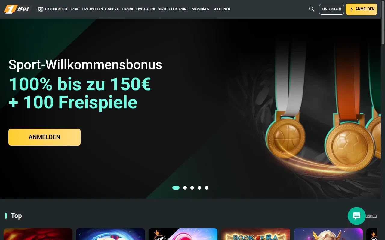 1Bet Willkommensbonus für Sportwetten